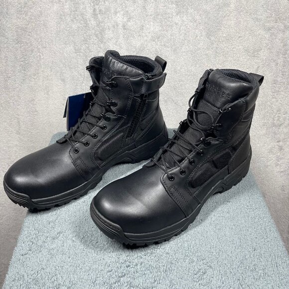 Propper Mens Size 15M Series 200 F4510 6" Side Zip Boot Vibram Outsole NWT Black - Picture 3 of 8